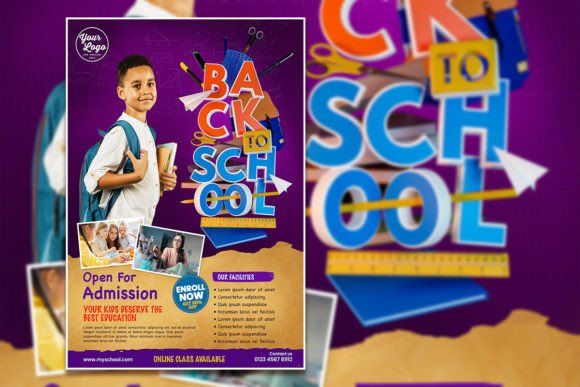 Back to School Flyer or Poster Template