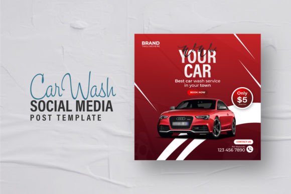 Car Wash Social Media Post Design