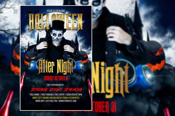 Create a Spooky Halloween Night Flyer or Poster