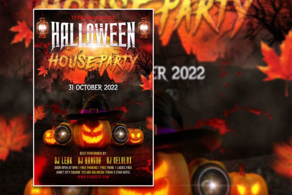 Create Spooky Halloween Party Flyers & Posters