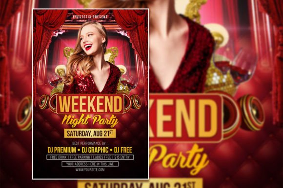 Create Stunning Weekend Night Party Flyers