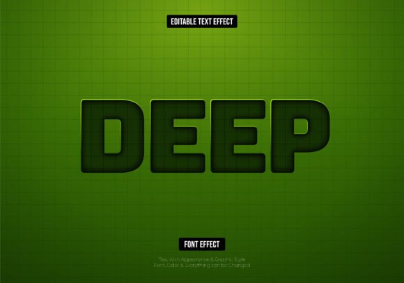Deep Text Effect Editable Text Effect