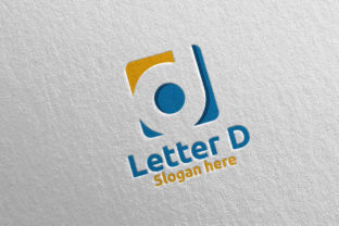 Digital Letter D Logo Design 8: A Modern Logo Template