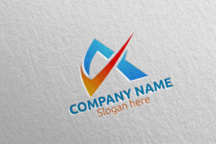 Letter a Logo Design 73: A Modern Asset for Financial Branding