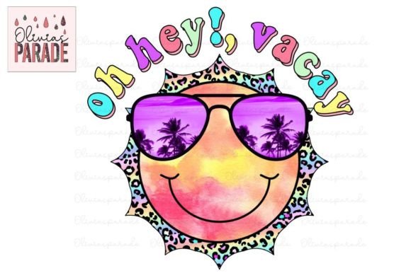 Oh Hey Vacay, Leopard Smiley Beach Png