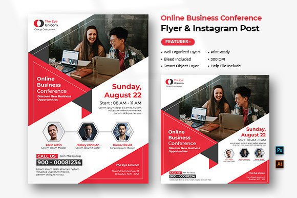 Online Business Conference Flyer