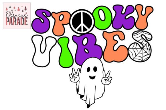 Spooky Vibes Ghost PNG: Perfect for Sublimation & POD